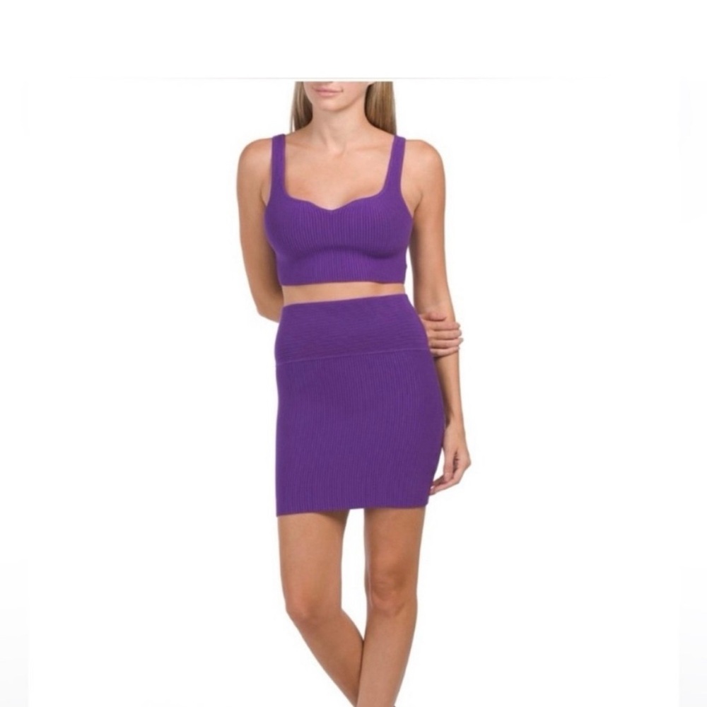 House of Harlow 1960 Vibrant Purple Skirt Set